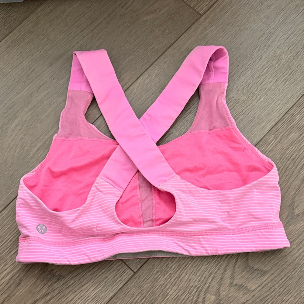 lululemon athletica Vibrant Pink Cross-Back Sports Bra
